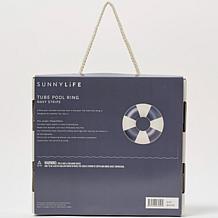 SUNNYLiFE Navy Stripe Inflatable Tube Pool Ring 41.7"