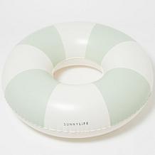 SUNNYLiFE The Vacay Soft Olive Stripe Pool Ring 41.7"