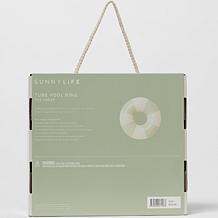 SUNNYLiFE The Vacay Soft Olive Stripe Pool Ring 41.7"