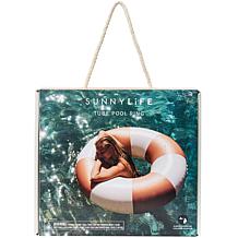 SUNNYLiFE Tierra Clay Terracotta Stripe Pool Ring 41.7"