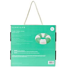 SUNNYLiFE Zest Green Stripe Pool Ring 41.7"