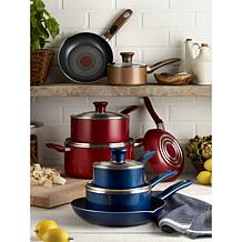 T-Fal B039S264 Excite 8" and 10.25" Non-stick Fry Pan Set, Red