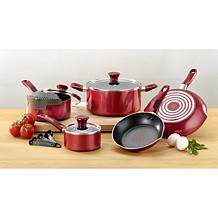 T-Fal Excite 14-Piece Non-stick Cookware Set Red B039SE64