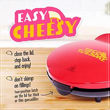 Taco Tuesday 6-Wedge Electric Quesadilla Maker w/ Extra Stuffing Latch