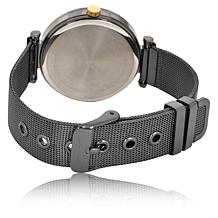 Tahari Goldtone and Black Women's Crystal Watch and Jewelry Set