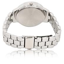 Tahari Silvertone Women's Blue Dial Bracelet Watch