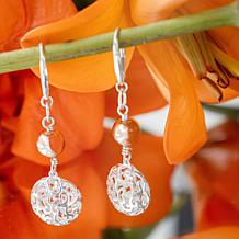 Tanya Moss Elia 2-Tone Butterfly Scroll Drop Earrings