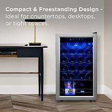 TCL 24-Bottle 2.4 Cubic-foot Wine Cooler with LED Lighting