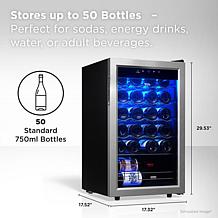 TCL 24-Bottle 2.4 Cubic-foot Wine Cooler with LED Lighting