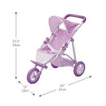 Teamson Kids Olivia's Little World Twinkle Stars Doll Jogging Stroller