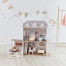 Teamson Kids Olivia's World Dreamland Farm House 12" Doll House, Gray