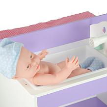 Teamson Kids Olivia's World Polka Dots Princess Doll Changing Station