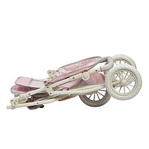Teamson Kids Olivia's World Polka Dots Princess Twin Jogging Stroller