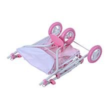 Teamson Kids Olivia's World Twinkle Stars Princess Doll Twin Stroller