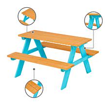 Teamson Kids Outdoor Wood Picnic Table and Chair Set