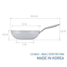 TECHEF CeraTerra Collection 12" Wok/Stir-Fry Pan with Lid