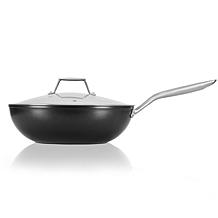 TECHEF Onyx Collection 12" Wok/Stir-Fry Pan with Lid
