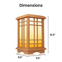Techko SJL-601-1 Solar Zen Lantern - 15.6" H