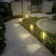 Techko Solar Garden and Walkway Light Directional Amber or White Light