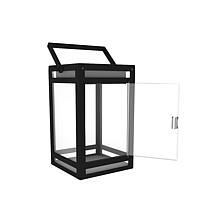 Techko Solar Portable Lantern Amber or White Light Clear Panel