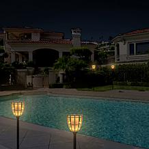 Techko Solar Torch Lights 2-pack