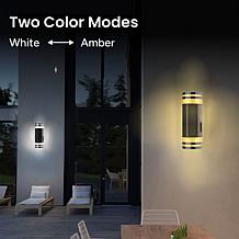Techko Solar Wall Dual Direction Amber or White Light