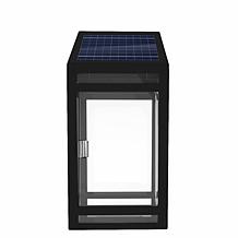 Techko Solar Wall Lantern Amber or White Light Clear Panel