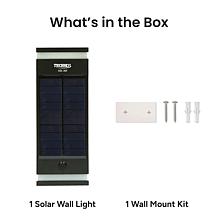 Techko Solar Wall Light Dual Direction Amber or White Light