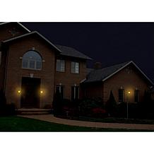 Techko Solar Wall or Pillar Light Amber or White Light