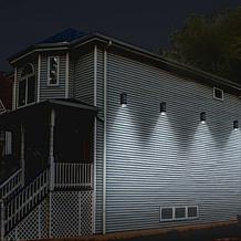 Techko Solar Wall Single Direction Amber or White Light