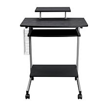 Techni Mobili Compact Computer Cart With Storage - Espresso