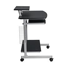 Techni Mobili Compact Computer Cart With Storage - Espresso