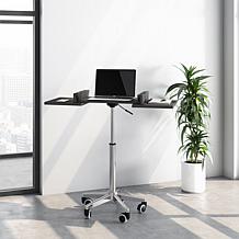 Techni Mobili Folding Table Laptop Cart - Graphite