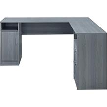 Techni Mobili Functional Storage L-Shaped Computer Desk - Gray
