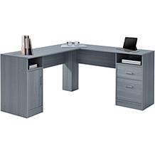 Techni Mobili Functional Storage L-Shaped Computer Desk - Gray
