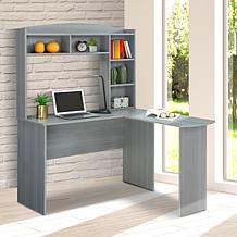 Techni Mobili L-Shaped Desk with Hutch