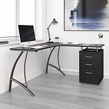 Techni Mobili Modern L-Shaped Computer Desk