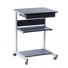 Techni Mobili Rolling Laptop Cart with Storage - Graphite
