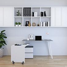 Techni Mobili Rotating Multi-Positional Modern Desk - Grey