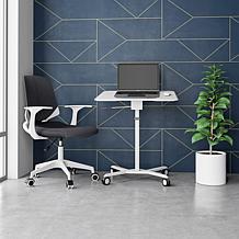 Techni Mobili Sit-to-Stand Mobile Laptop Computer Stand w/Tiltable Top