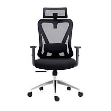 Techni Mobili Truly Ergonomic Mesh Office Chair with Headrest - Black