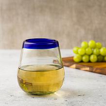 Ten Strawberry Street 6pc Handblown Mexican Stemless Wine Glass