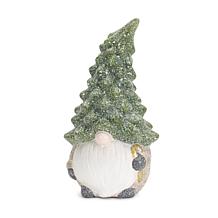 Terra Cotta 2-piece Set of Gnome Figurines with Pine Tree Hats