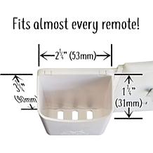 The No Screw-Ups Remote Control Holder Deluxe - White