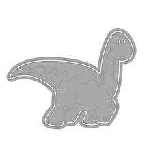 The Stamps of Life 5"x7" Long Neck Dino Shaped Card Fold-it Die Set