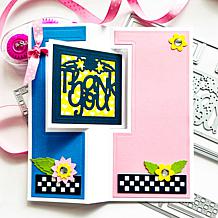 The Stamps of Life 5x7 Square Flip-it Interactive Card Die Set