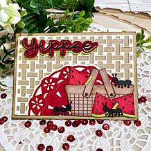 The Stamps of Life A1 Basket Weave Background Die Set