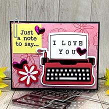 The Stamps of Life Alphabet 4 Typewriter