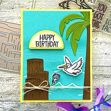The Stamps of Life Beach A2 Background Die Set