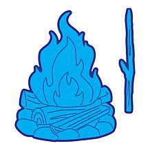 The Stamps of Life Campfire Shaped Card Fold-it Die Set